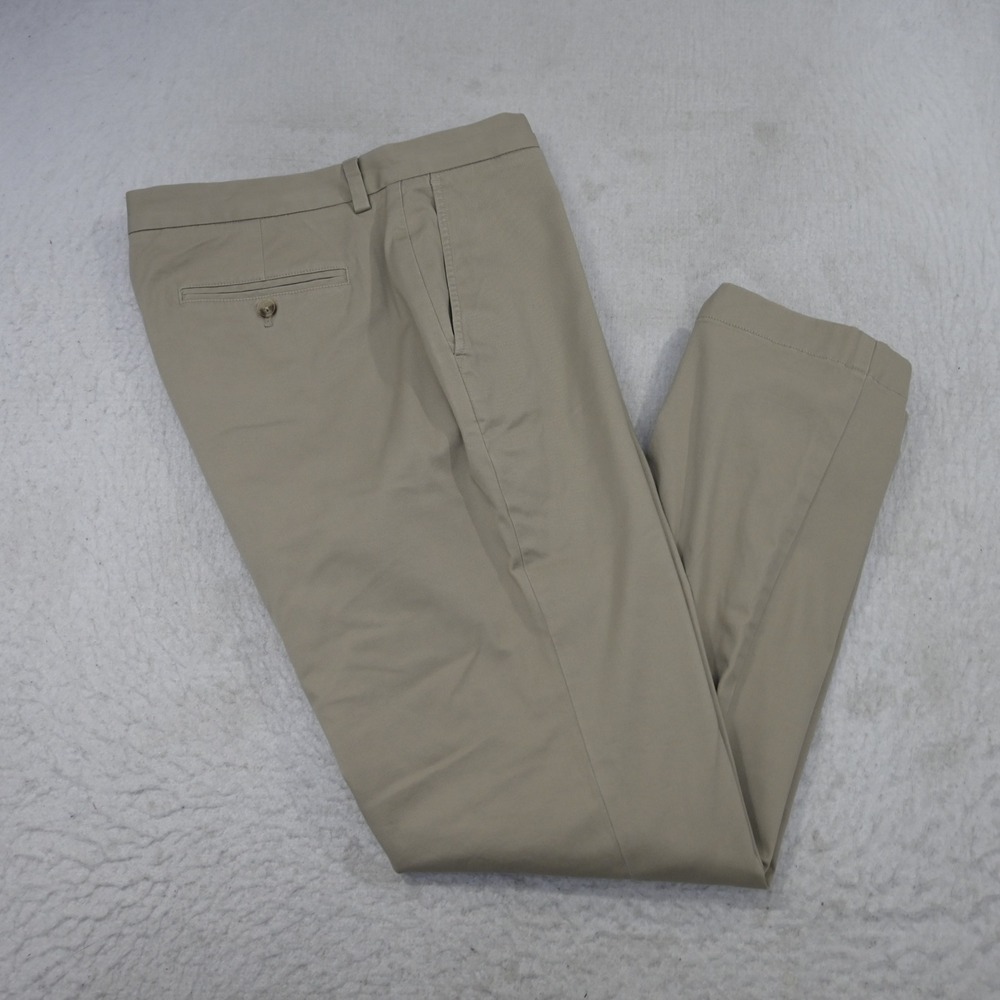 Vineyard Vines Flannel Lined Breaker Pant Mens 36x30 Chino Trousers Khaki Solid